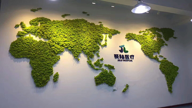 永生苔蘚植物墻裝飾的公司形象墻-優蘭德